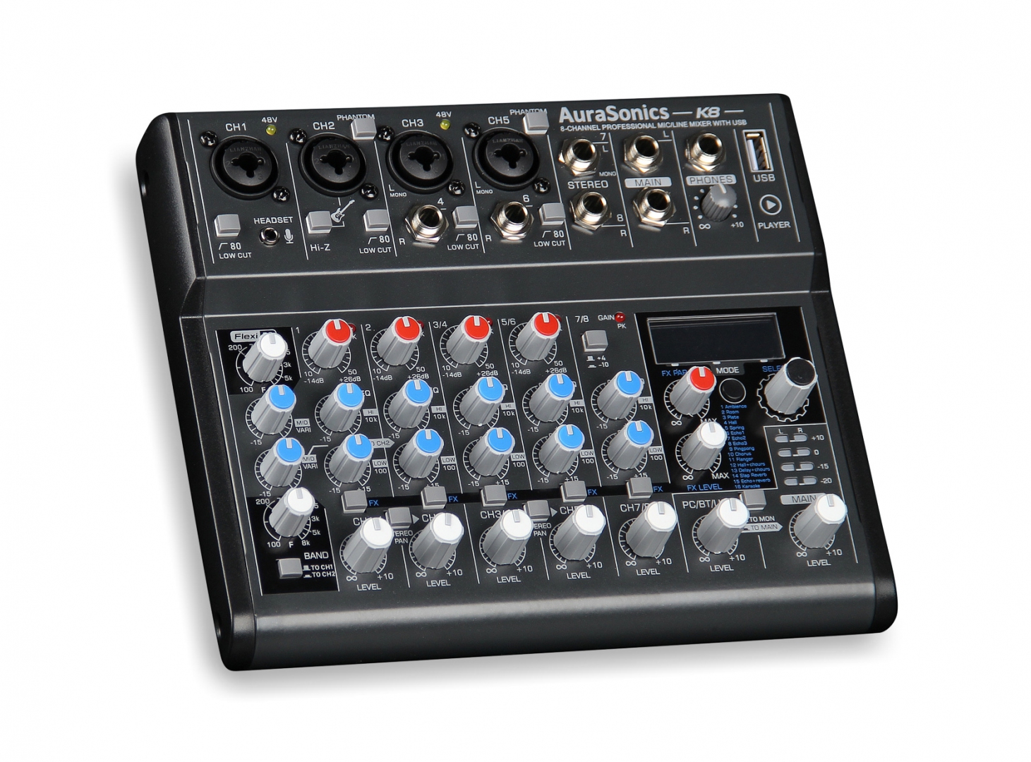 AuraSonics K8 компактный микшерный пульт в Барабинске