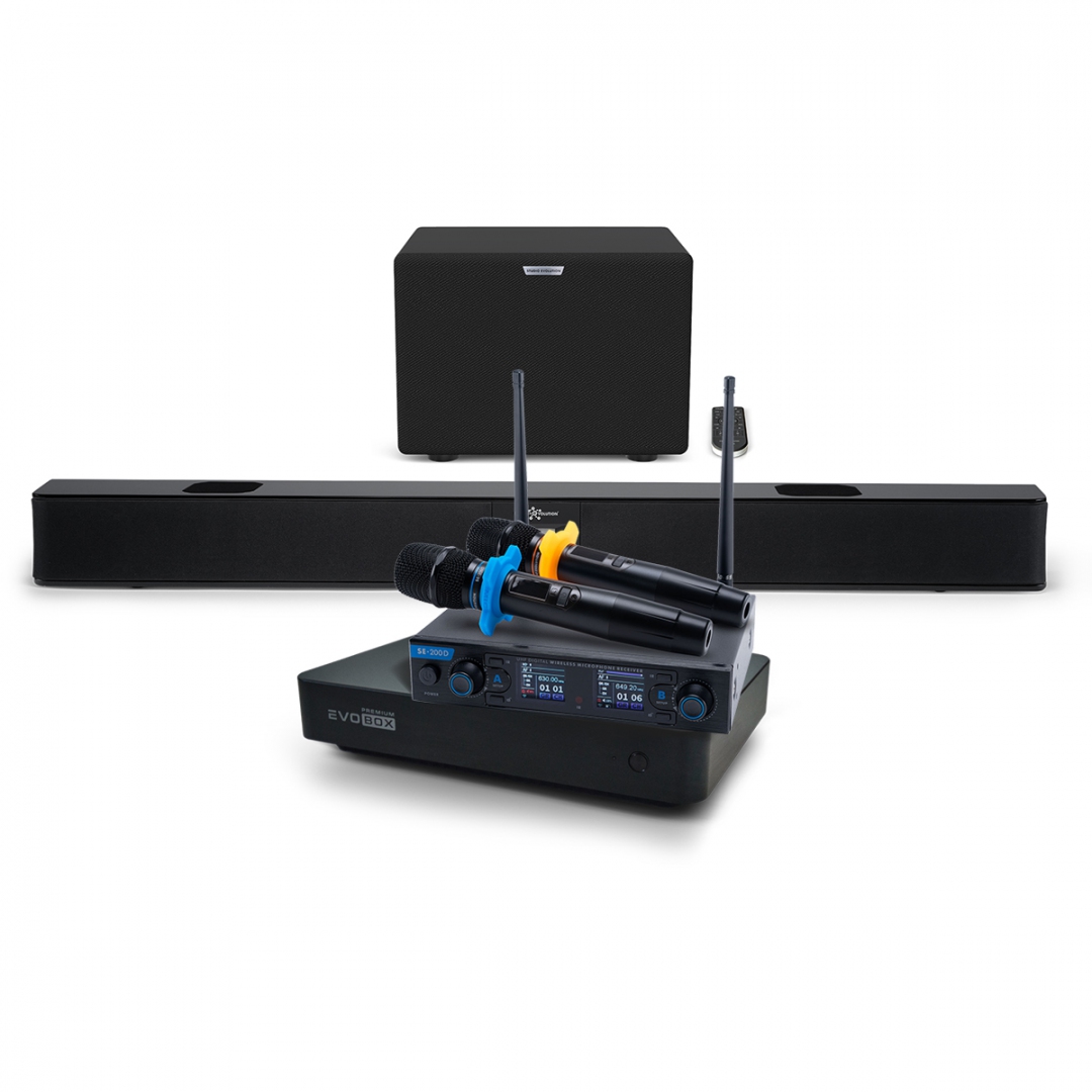 Hi-End караоке-система EVOBOX Premium + EvoSoundBar (саундбар с караоке) в Барабинске
