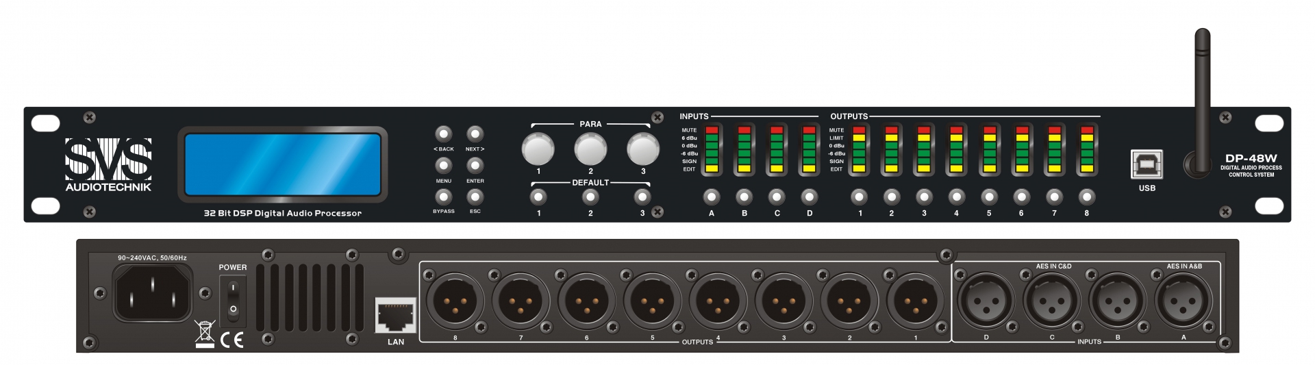 SVS Audiotechnik DP-48W Цифровой процессор: 4 входа 8 выходов в Барабинске