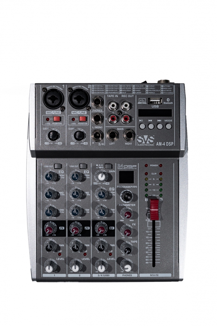 SVS Audiotechnik mixers AM-4 DSP Аналоговый микшерный пульт, 4-канала в Барабинске