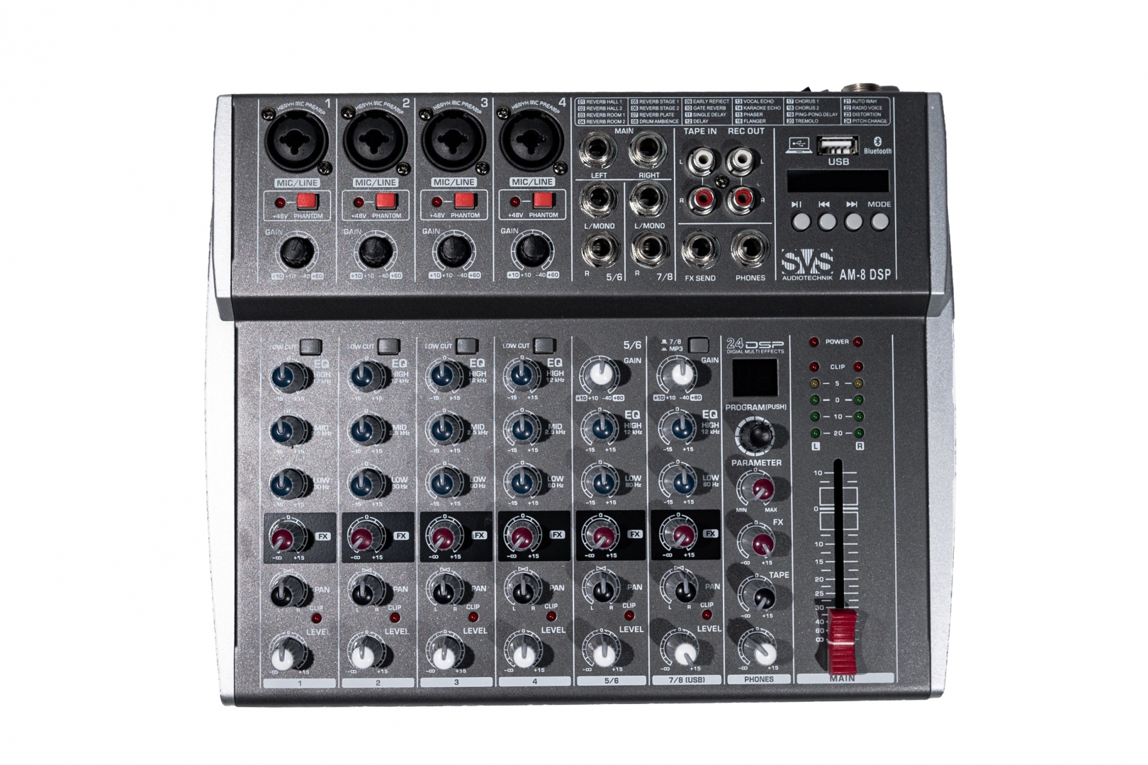SVS Audiotechnik mixers AM-8 DSP Микшерный пульт аналоговый, 8-канальный в Барабинске